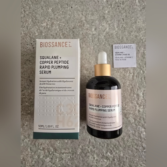 Biossance Squalane Copper Peptide Rapid Plumping Serum - Picture 2 of 9